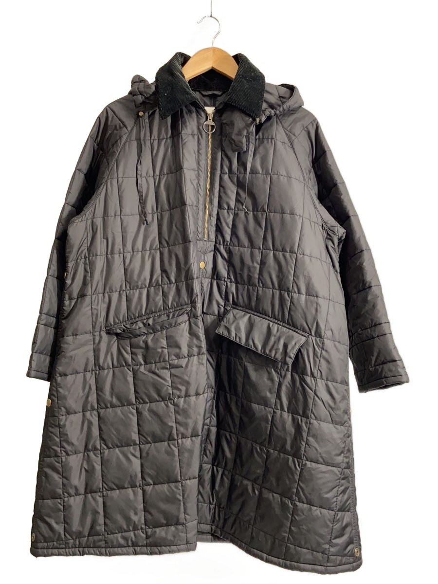 【中古】Barbour◆6 BEAUTY\u0026YOUTH別注/QUILTED PONCHO/38/ポリエステル/BLK/2102386【レディースお召しもの】