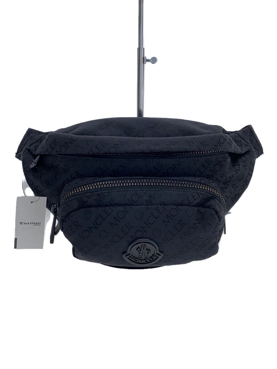 【中古】MONCLER◆酉の方角御徒面子/ナイロン/BLK/総柄/RN116347【御徒面子】