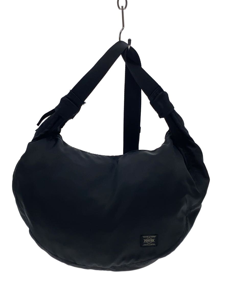 【中古】PORTER◆ROUND SHOULDER BAG L/ショルダーバッグ/ナイロン/BLK//【バッグ】｜2ｎｄ STREET 店