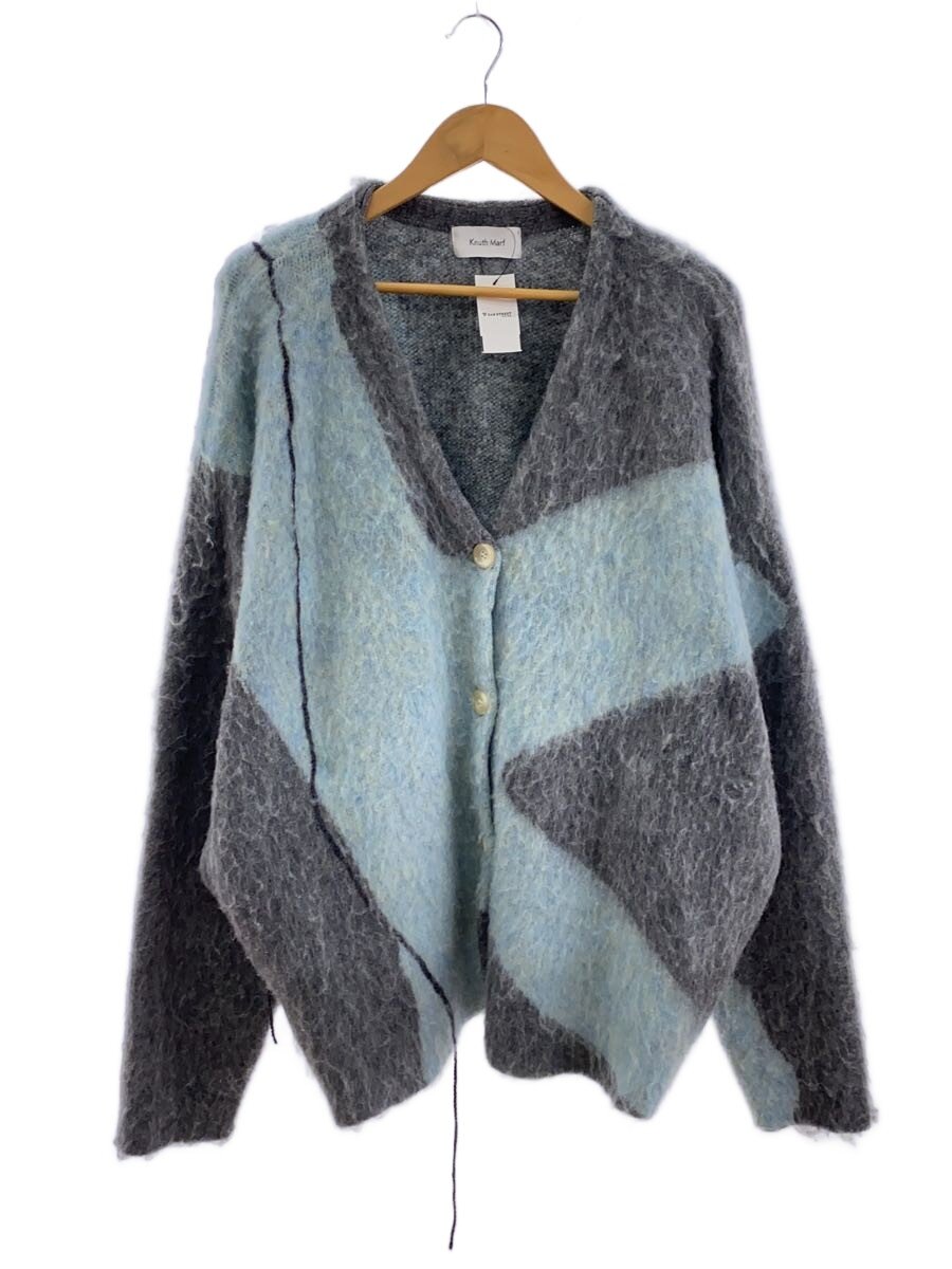 【中古】Knuth Marf◆ジレー(朦々たる)/--/アクリル繊維/GRY/総柄/KM23AG05【メンズウェア】