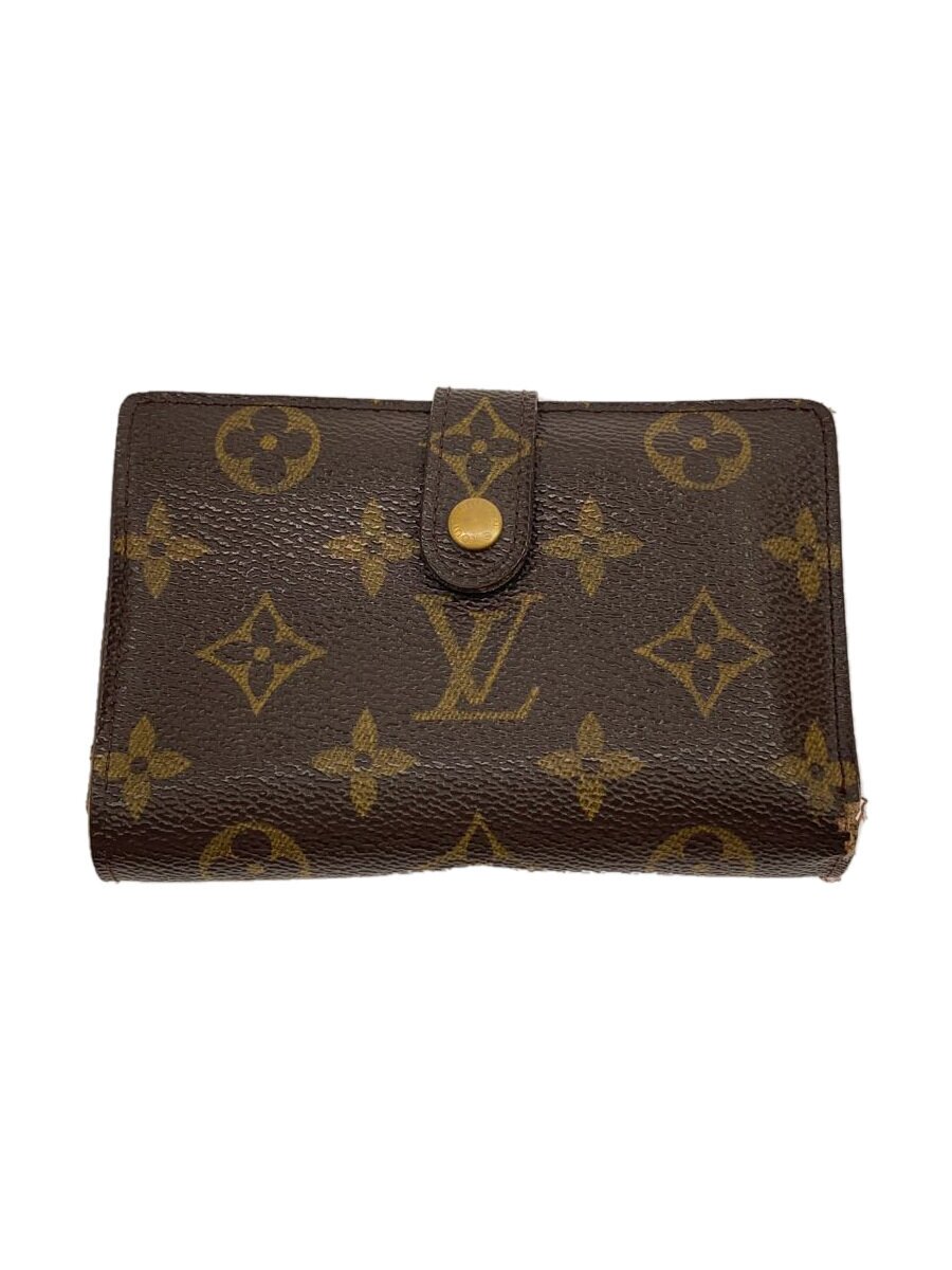 【中古】LOUIS VUITTON◆ポルト・モネ・ビエ・ヴィエノワ_モノグラム・キャンバス_BRW/PVC/BRW/レディース【服飾雑貨他】