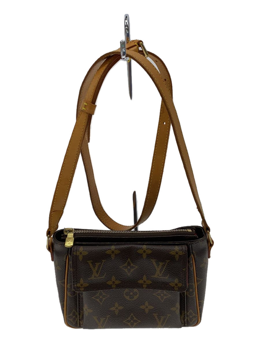 【中古】LOUIS VUITTON◆ヴィバ・シテPM_モノグラム・帆布/PVC/BRW//【御徒面子】