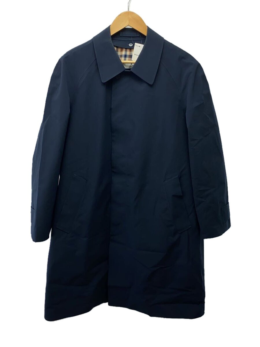 【中古】Aquascutum◆アクアスキュータム/2202451711-38/ステンカラーコート/38/ポリエステル/ネイビー//【メンズウェア】｜2ｎｄ STREET 店