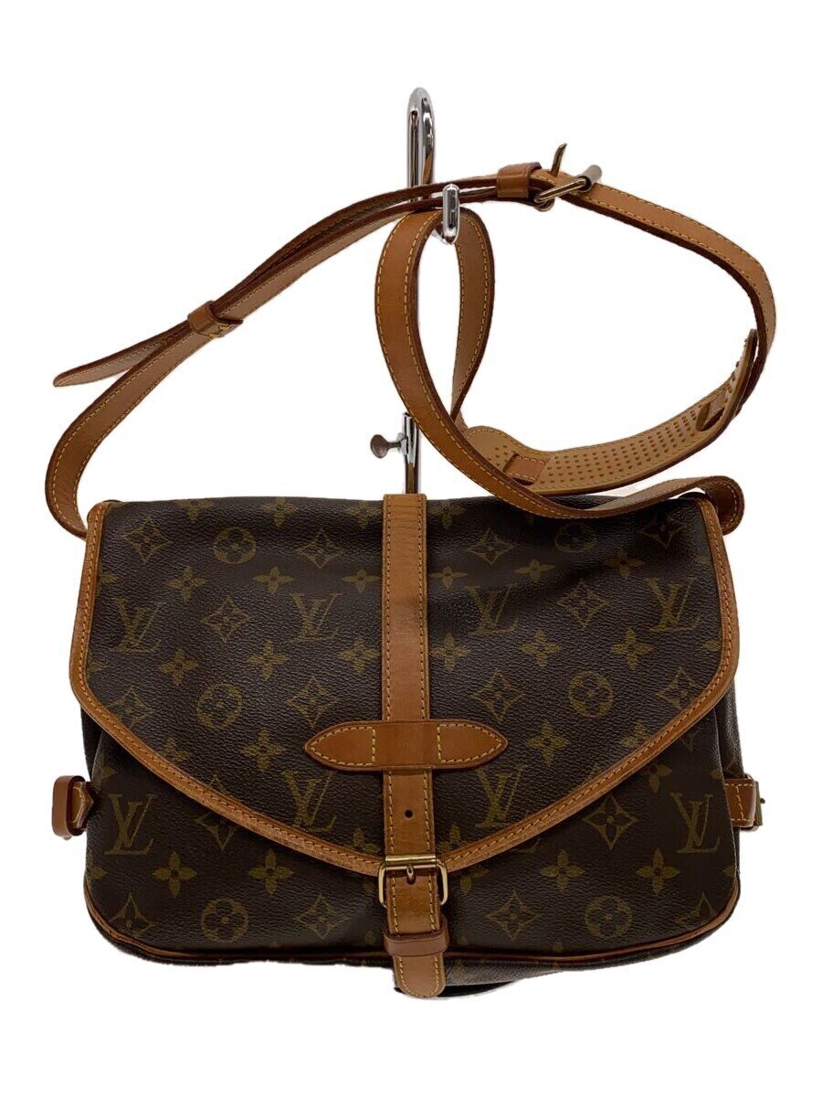 【中古】LOUIS VUITTON◆1)ソミュール30_モノグラム・キャンバス_BRW/PVC/BRW【バッグ】|2nd STREET 店