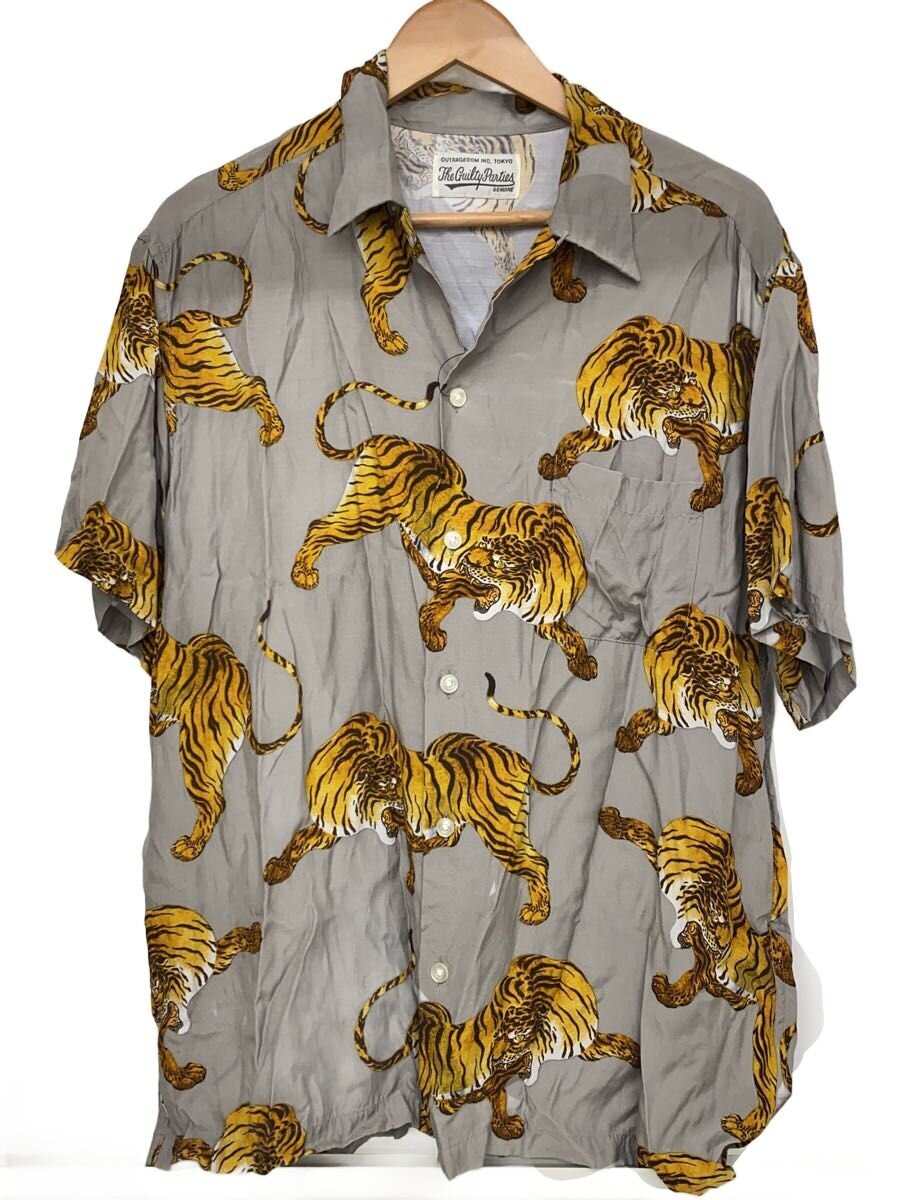 【中古】WACKO MARIA◆アロハシャツ/XL/レーヨン/GRY/総柄【メンズウェア】｜2ｎｄ STREET 店
