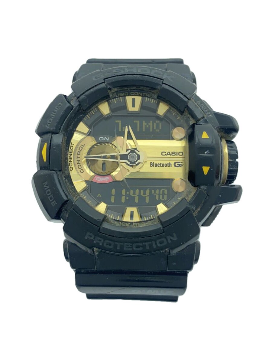 【中古】CASIO◆石英ウオッチ・G-SHOCK/デジアナ/天然ゴム/GLD/BLK/GMIX/ジーミックス//【服飾雑貨他】