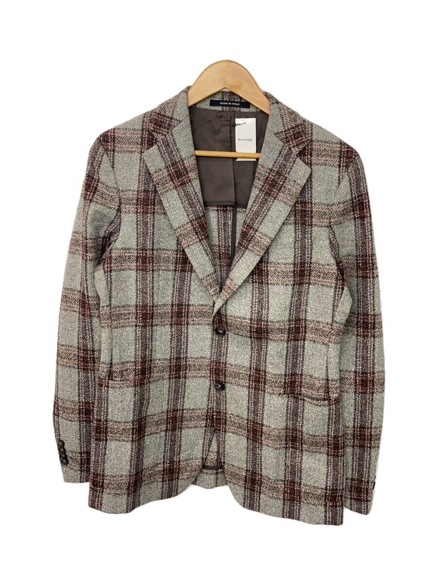 【中古】TAGLIATORE◆テーラードジャケット/48/羊毛/GRY/照合のしるし/1SVS22K【メンズウェア】