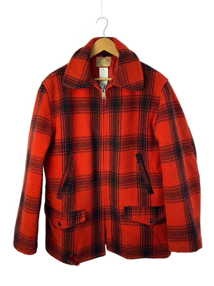 【中古】FOREMOST◆ジャケット/--/ウール/RED/チェック【メンズウェア】|2nd STREET 店