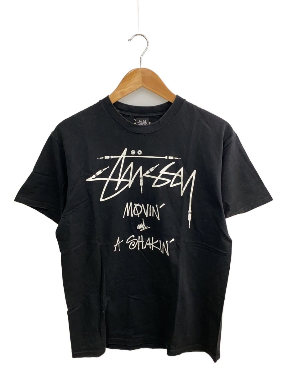 【中古】STUSSY◆プルオーバー/M/綿織物/BLK/無地【メンズウェア】