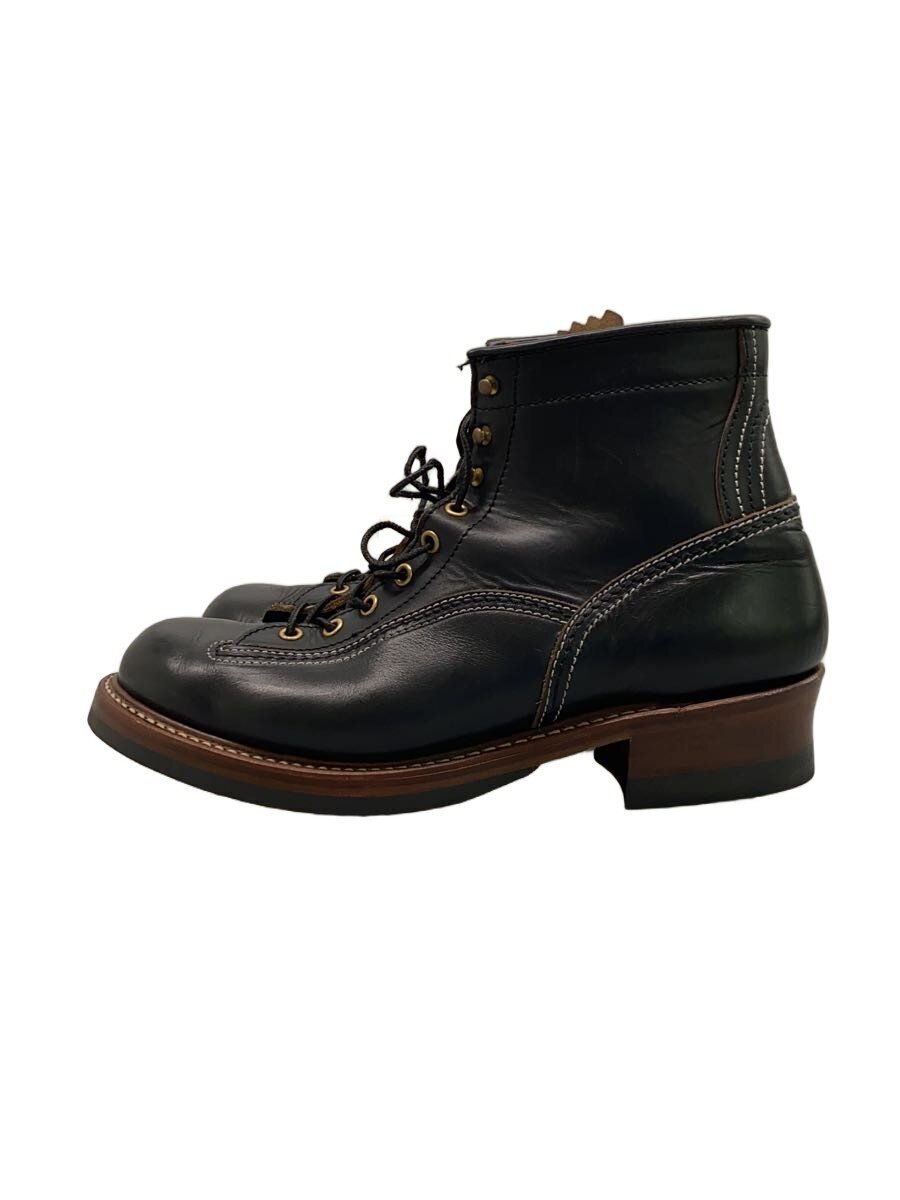 【中古】ブーツ/UK10/BLK/なめし革/ドンキーパンチャーブーツ【シューズ】