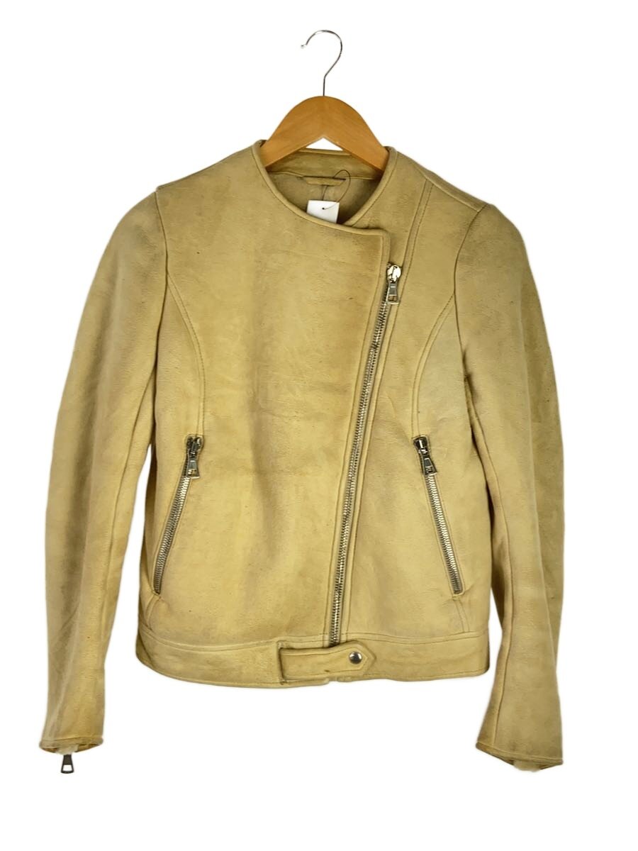 【中古】Maison Margiela◆なめし革上衣・上衣/38/なめし革/BEG/02PR/2010/1748【レディースお召しもの】