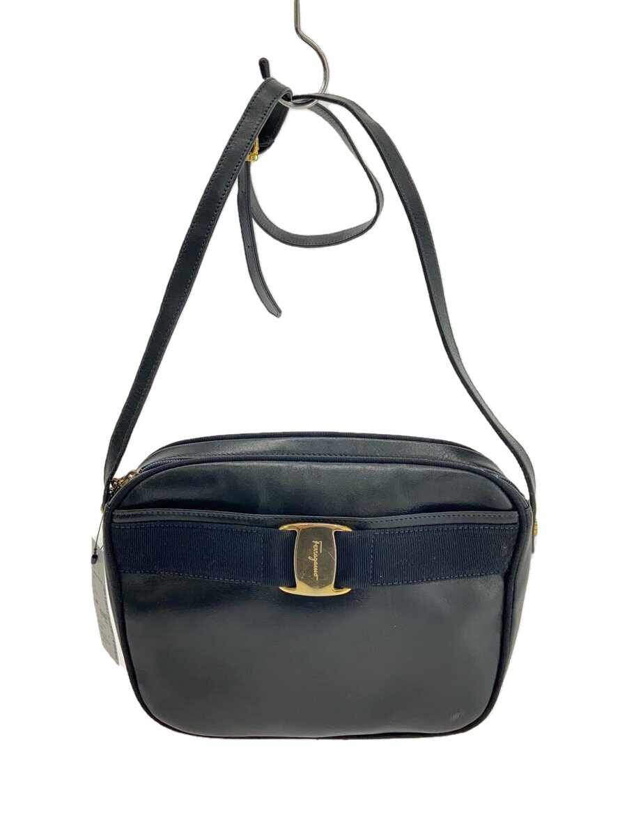 【中古】Salvatore Ferragamo◆ショルダーバッグ/--/BLK/A214183【御徒面子】