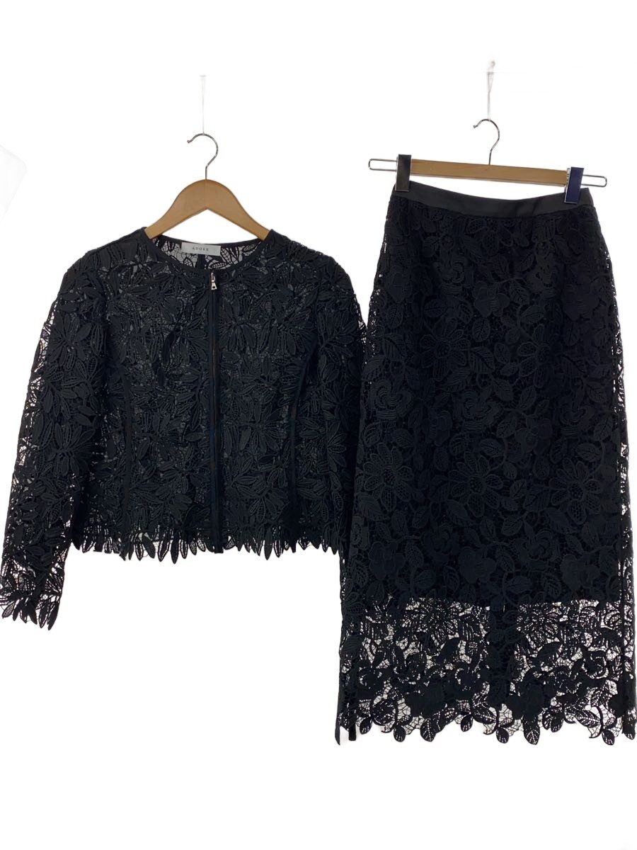 【中古】ADORE◆セットアップ/36/ポリエステル/BLK//【レディース御召しもの】