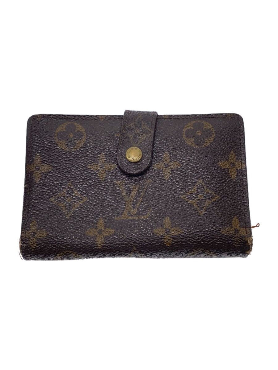 【中古】LOUIS VUITTON◆ポルト・モネ・ビエ・ヴィエノワ_モノグラム・キャンバス_BRW/PVC/BRW/レディース【服飾雑貨他】