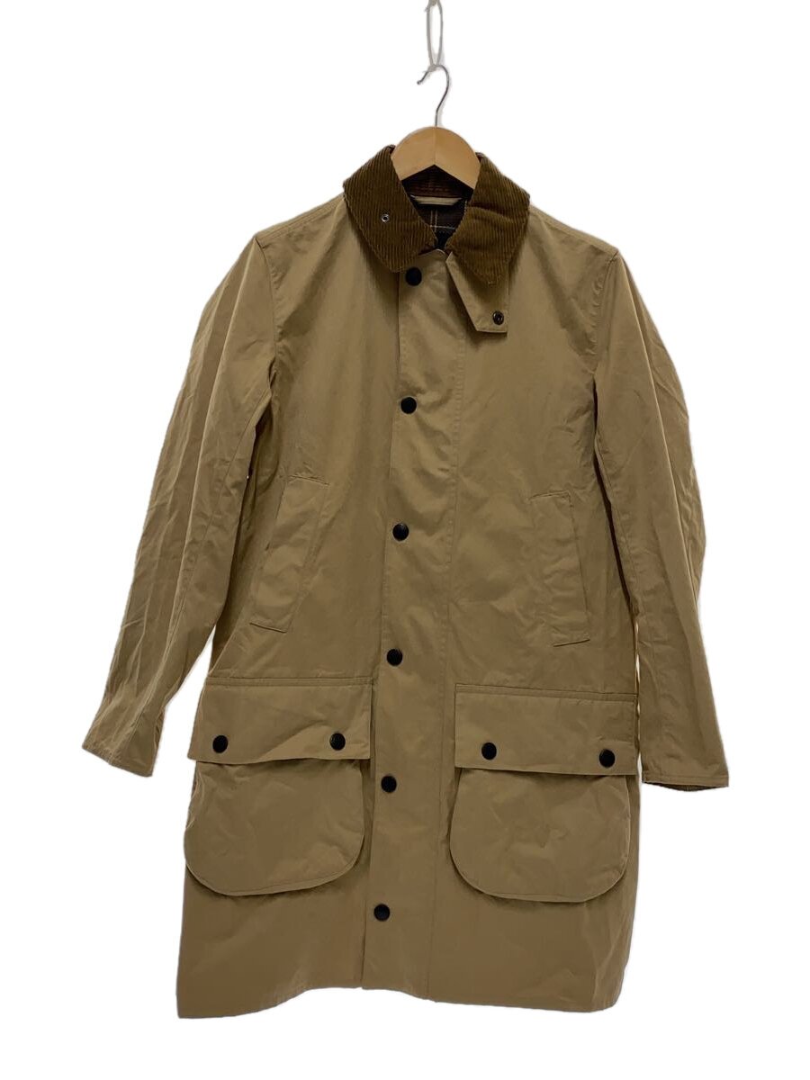 【中古】Barbour◆BORDER/桃人はだ/真っただ中レングス/36/ポリエステル/BEG/241MCA0962【メンズウェア】