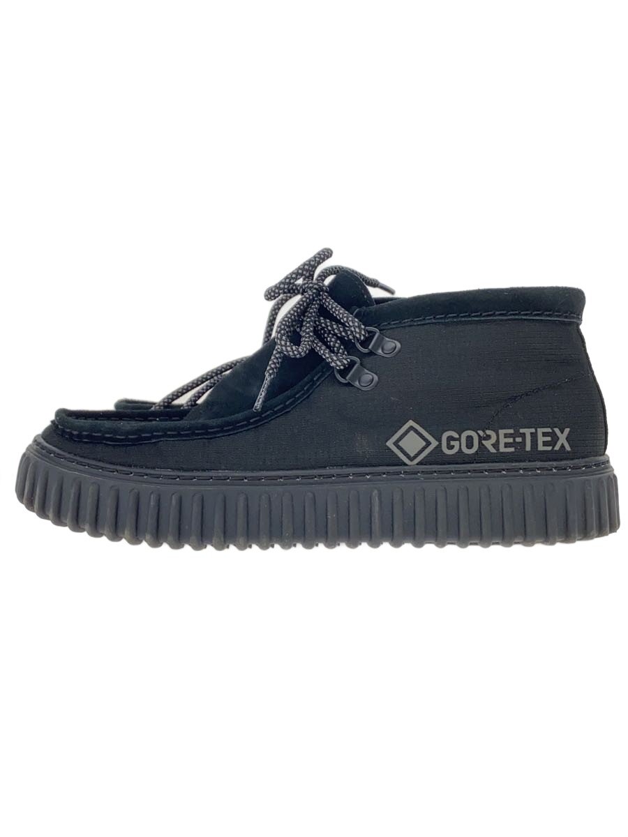 【中古】Clarks◆GORE-TEX/Torhill Hi GTX/シューズ/25.5珊/BLK【シューズ】