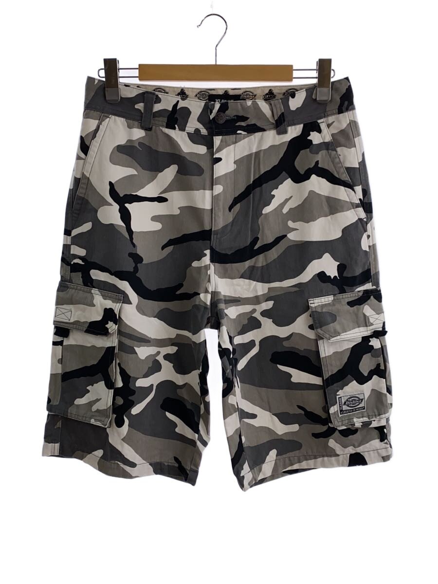 【中古】X-LARGE◆CAMO CARGO SHORTS/32/綿織物/GRY/間鴨フラ/101252031022【メンズウェア】