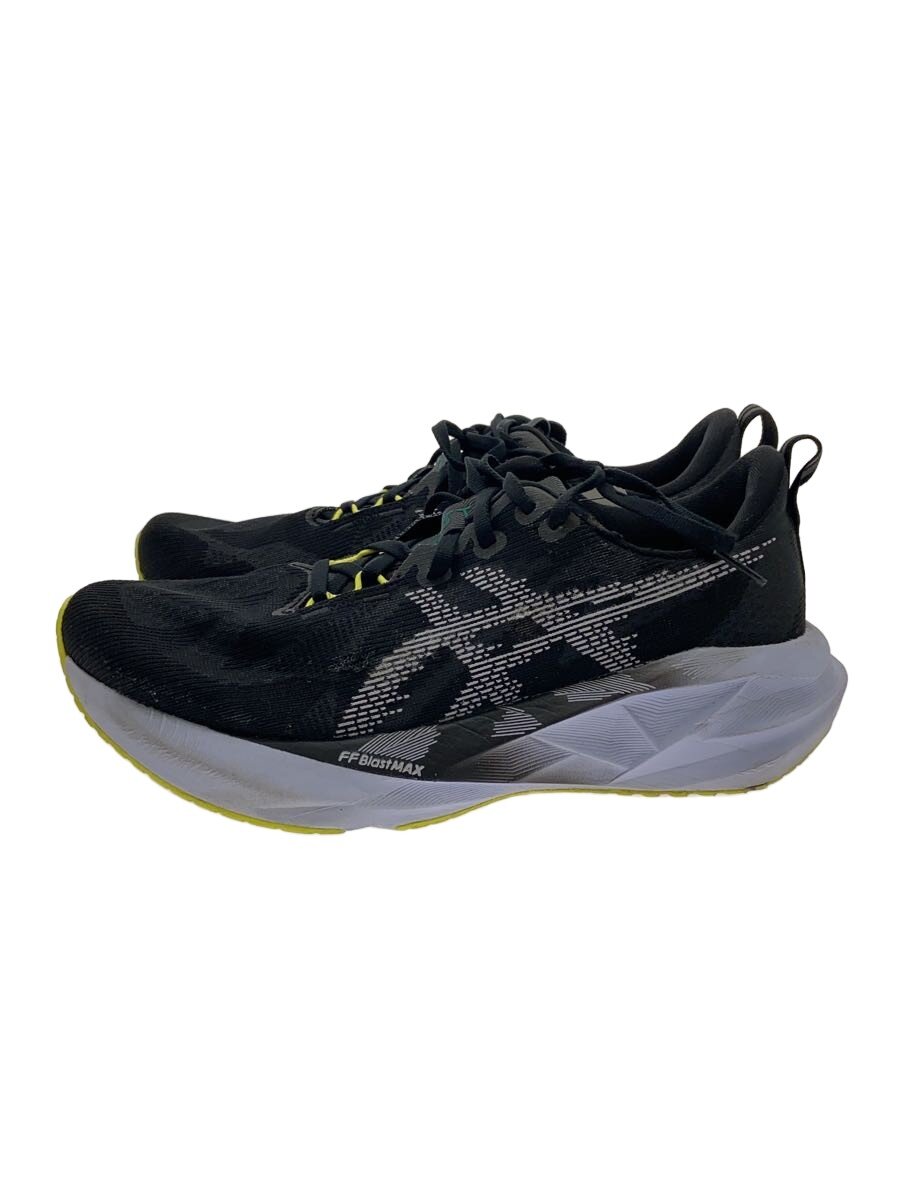 【中古】ASICS◆ローカットスニーカー/27糎/BLK/ナイロン/F820725//【シューズ】
