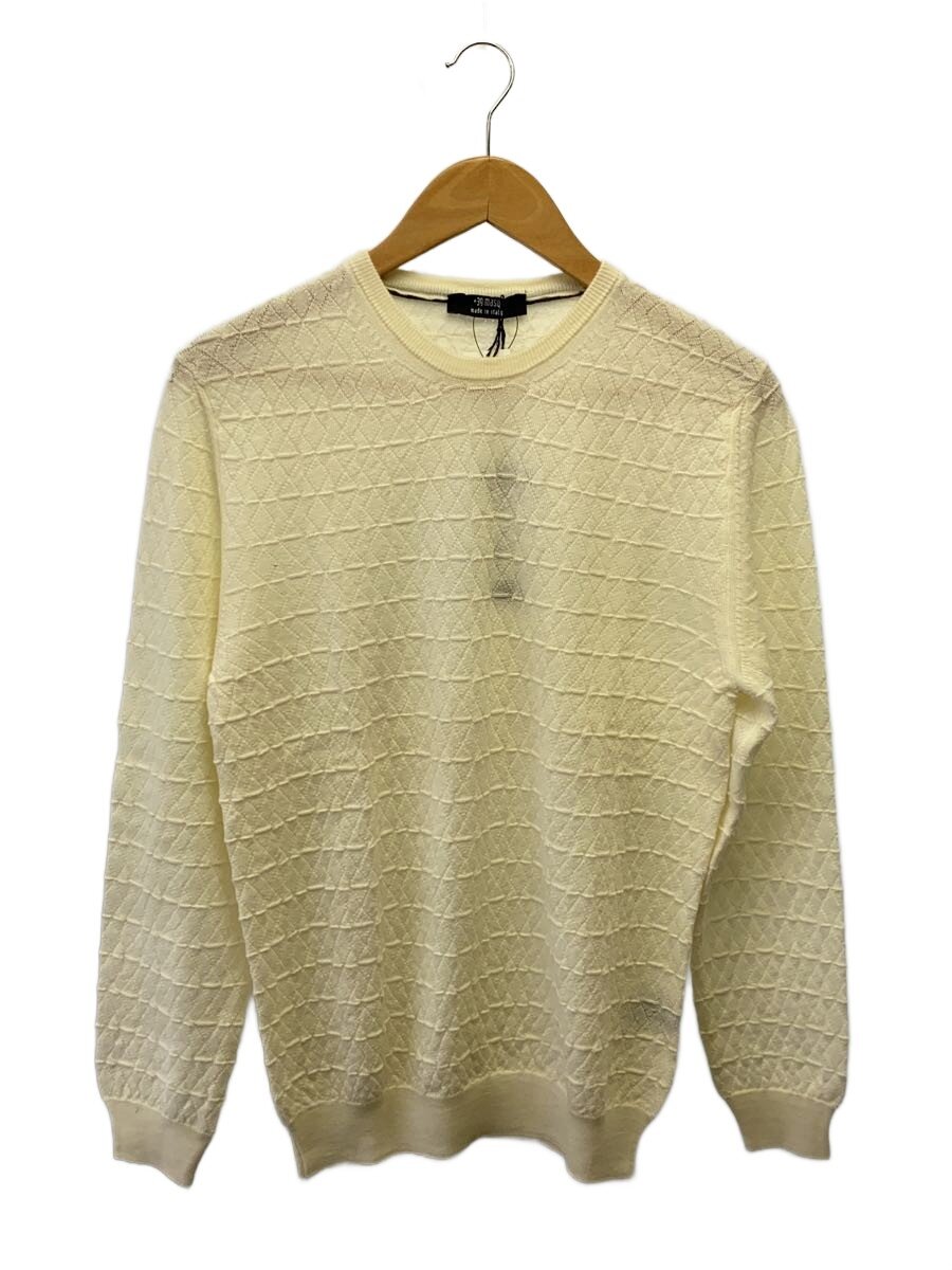 【中古】編み物・ティーシャツ(薄っぺら)/--/--/WHT【メンズウェア】