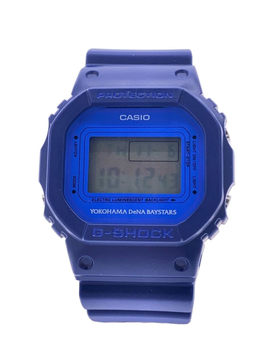 【中古】CASIO◆2018/横浜DeNAベイスターズ/G-SHOCK/石英ウオッチ/デジタル/DW-5600VT【服飾雑貨他】
