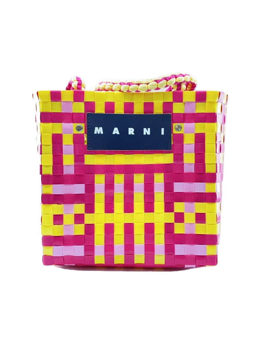 【中古】MARNI◆JERSEY HANDLE BASKET/--/マルチ色合い/SHMH0013A0RF081CHC47【御徒面子】