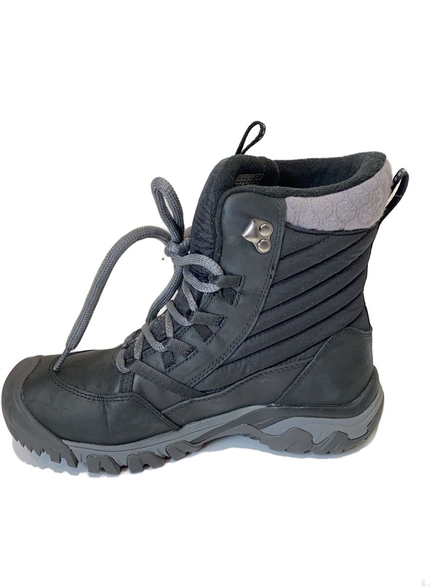 【中古】KEEN◆トレッキングブーツ/24糎/BLK【シューズ】