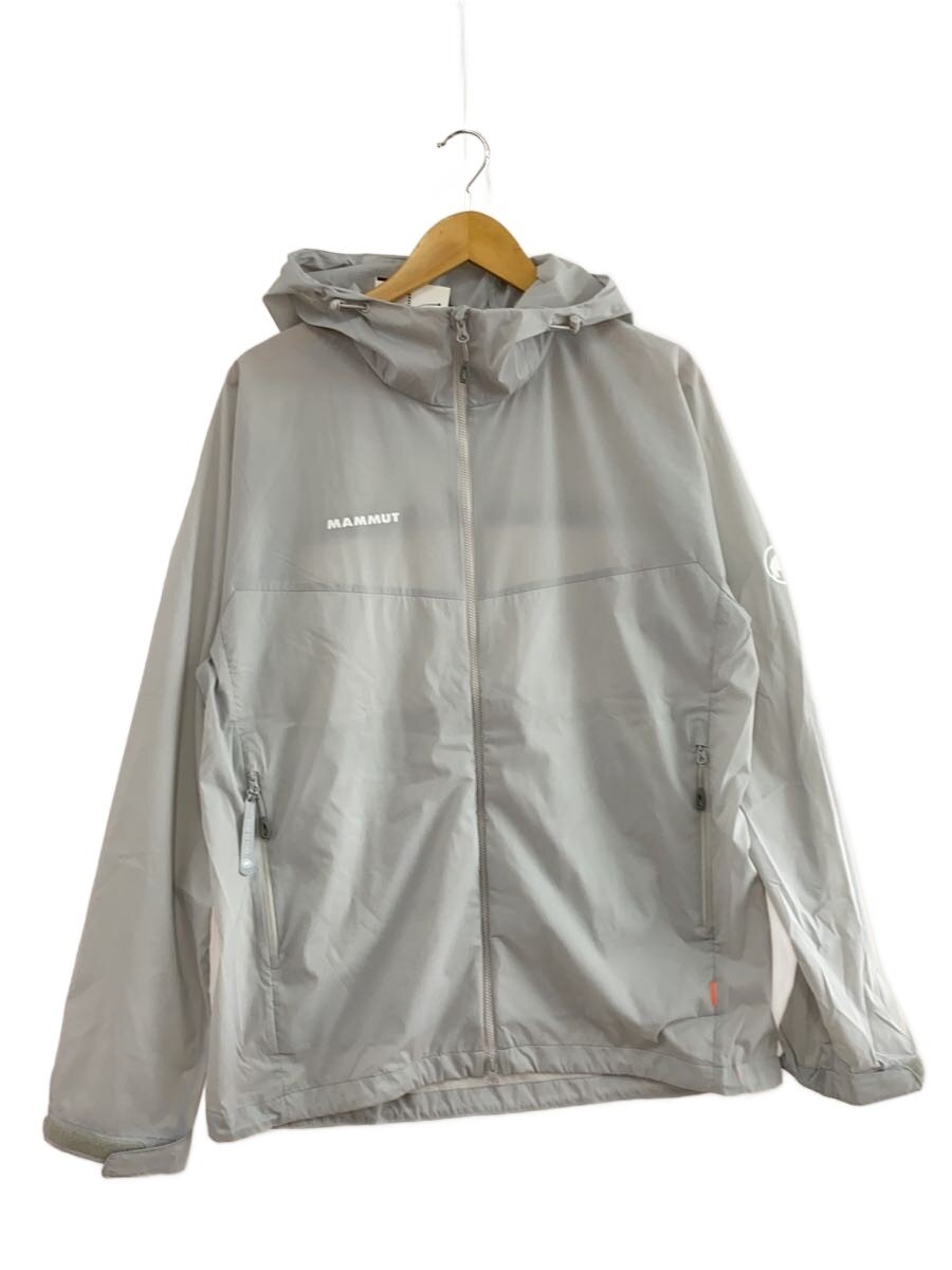 【中古】MAMMUT◆グライダー2.0ウィンドブレーカーフーデッドジャケット/XL/ナイロン/GRY/1012-00630//【メンズウェア】