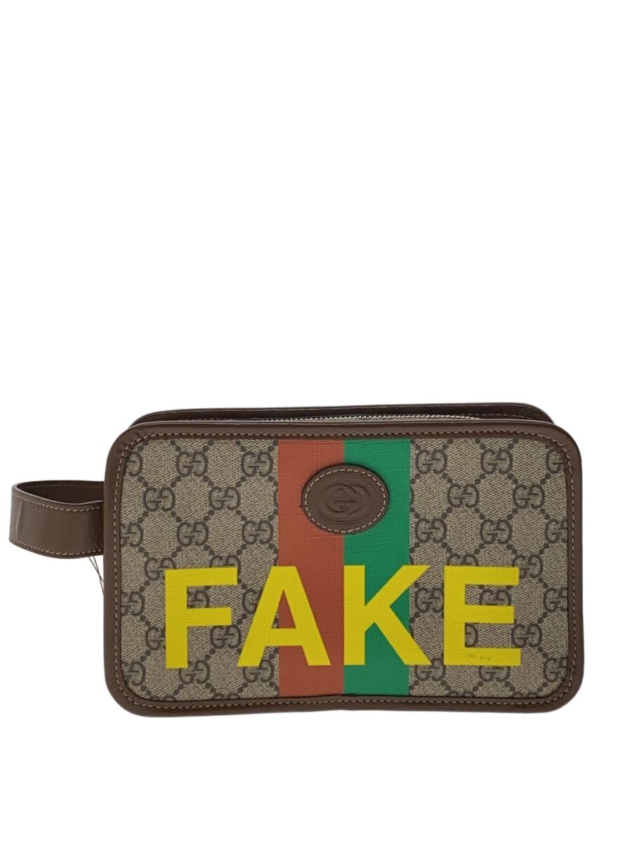 【中古】GUCCI◆クラッチペダル御徒面子_GGスプリーム/--【御徒面子】