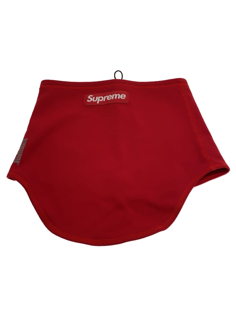 【中古】Supreme◆22AW/Windstopper Neck Gater/ポリエステル/RED/無地/メンズ//【服飾雑貨他】