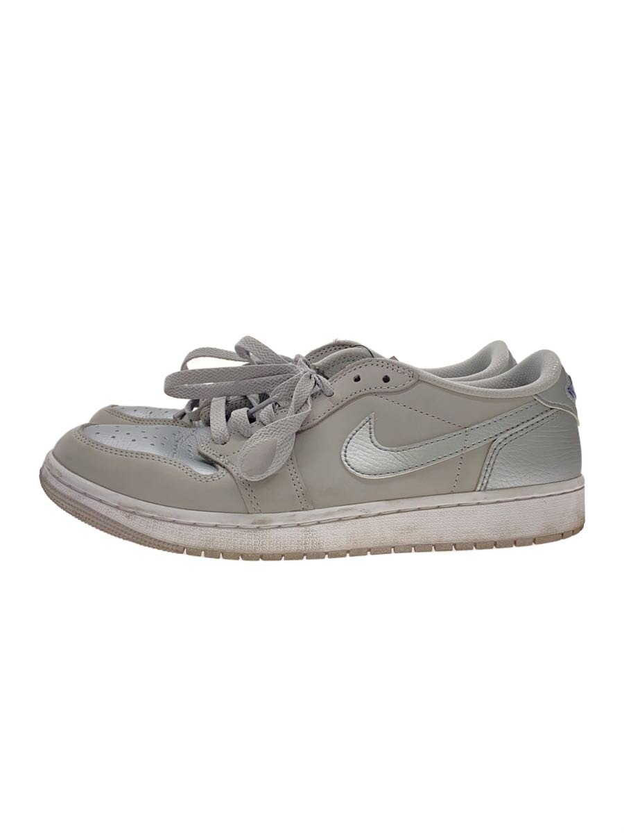 【中古】NIKE◆AIR JORDNA 1 LOW OG_エアジョーダン 1 置き目 OG/27.5糎/SLV【シューズ】