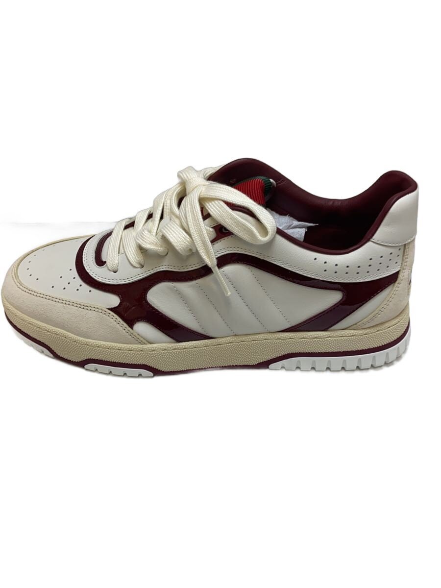 【中古】GUCCI◆ローカットスニーカー/UK8/WHT/818002//【シューズ】