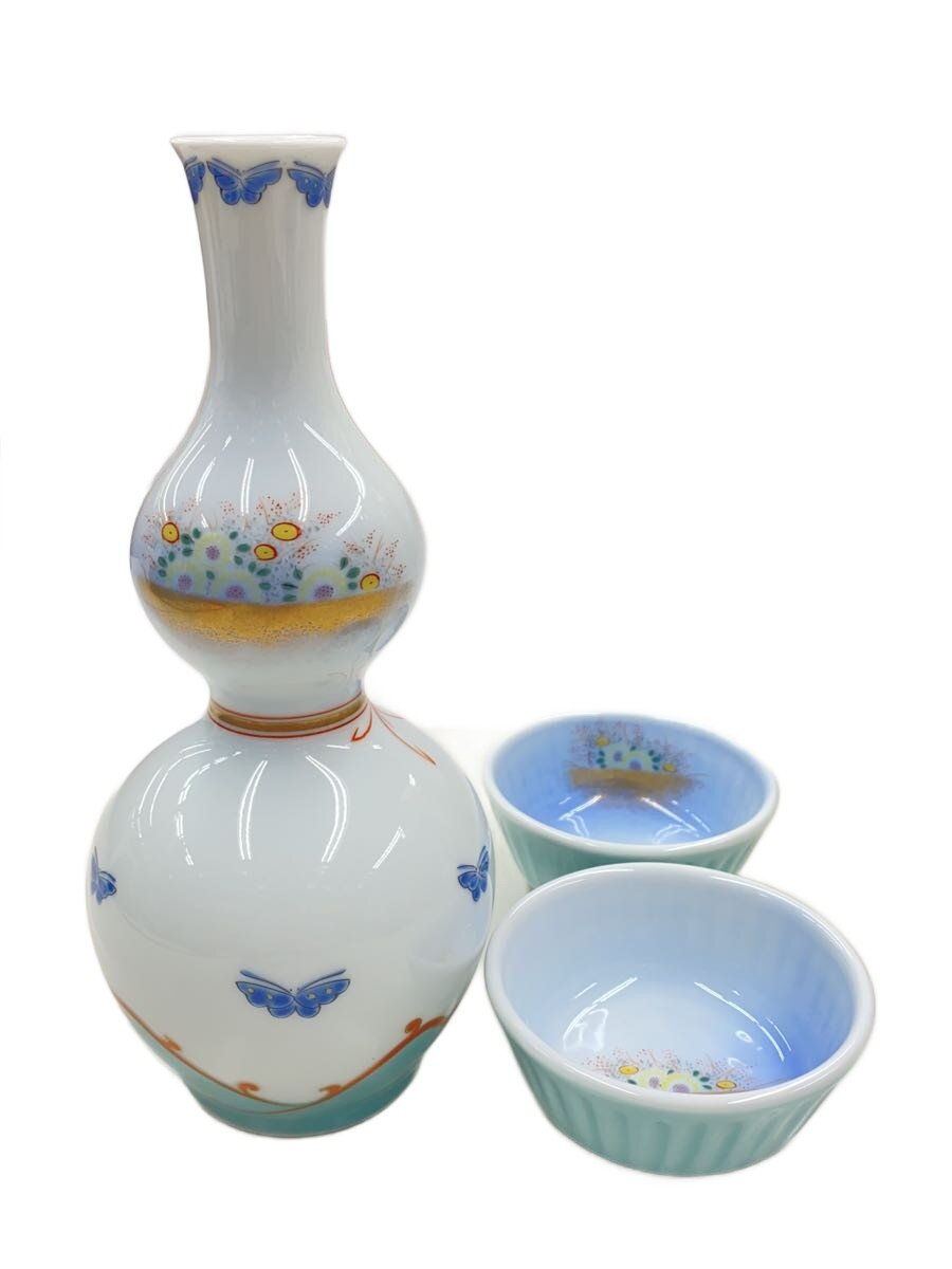 【中古】深川製磁◆和食器余分の物/BLU/金襴顕花植物//【御厨子所備品】