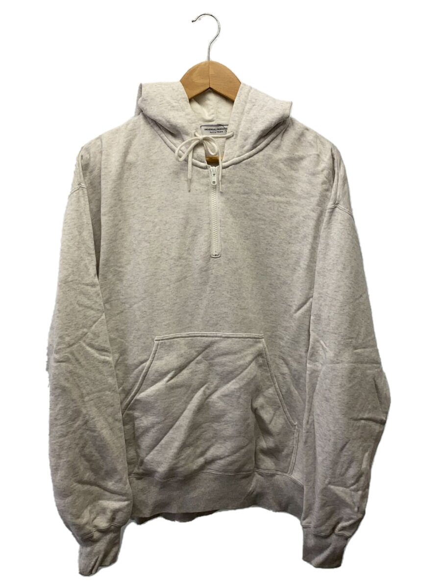 【中古】UNIVERSAL PRODUCTS◆パーカー/2/綿織物/WHT//【メンズウェア】