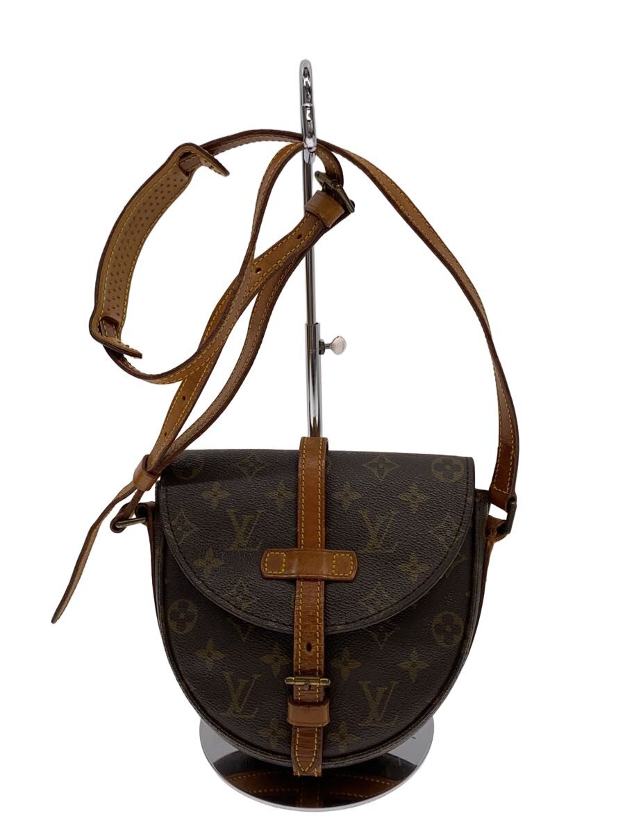 【中古】LOUIS VUITTON◆シャンティMM_モノグラム・帆布/PVC/BRW//【御徒面子】