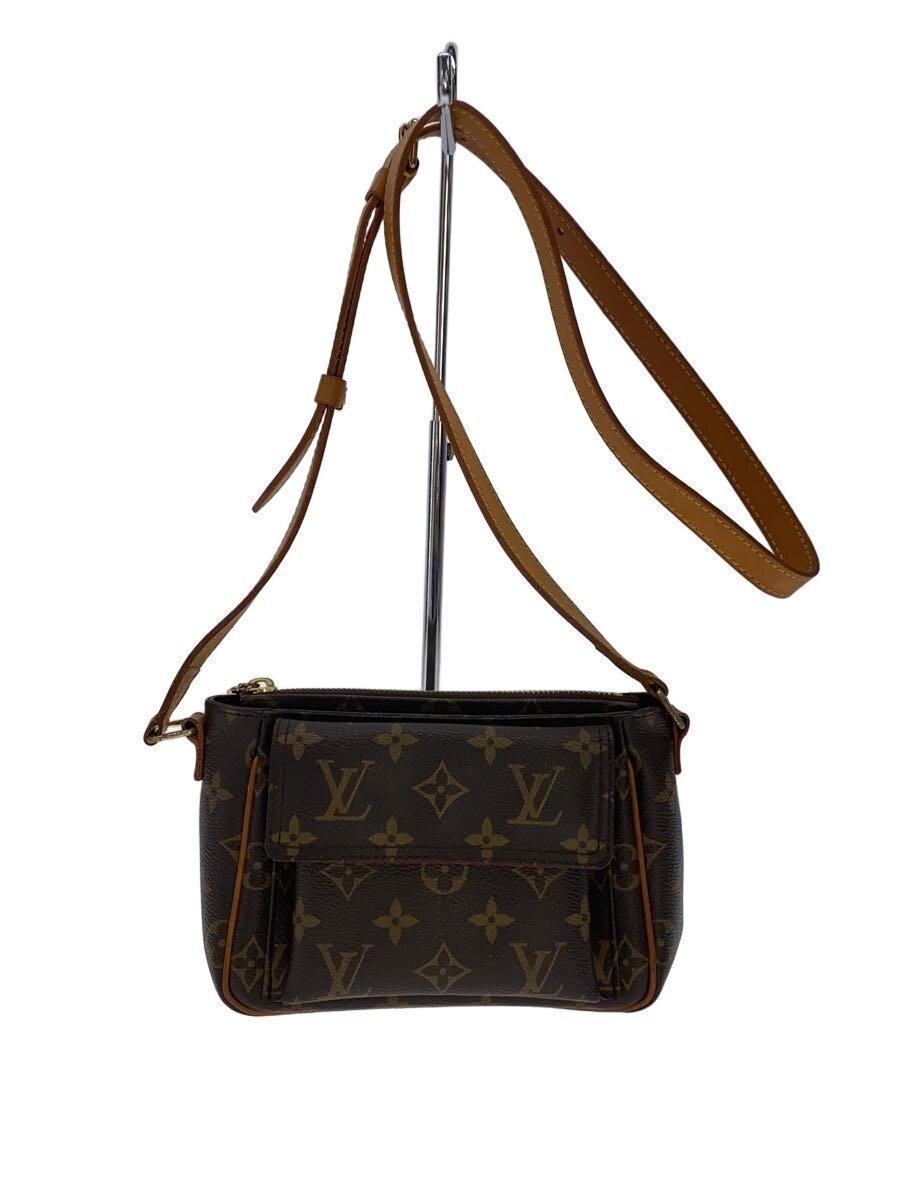 【中古】LOUIS VUITTON◆ヴィバ・シテPM_モノグラム・帆布/PVC/BRW【御徒面子】