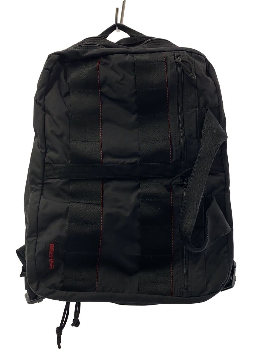 【中古】BRIEFING◆背嚢/ナイロン/BLK/3WAY SQ容器に並べる【御徒面子】