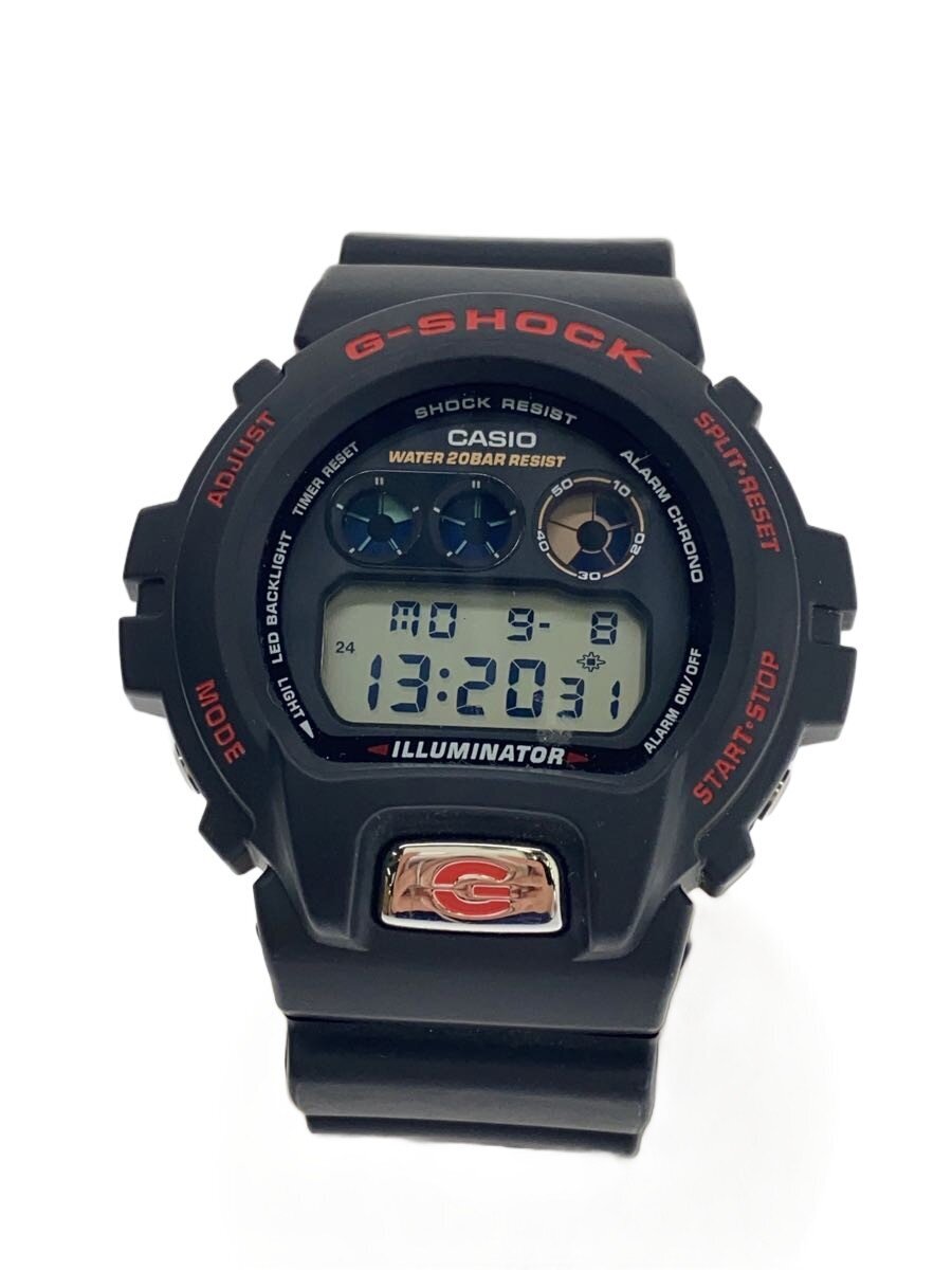 【中古】CASIO◆石英ウオッチ_G-SHOCK/デジタル/天然ゴム/BLK/BLK/SS【服飾雑貨他】