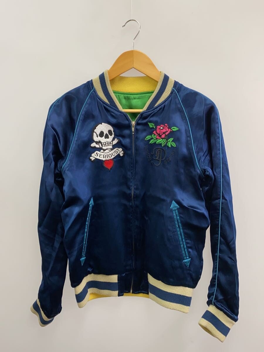 【中古】Denime◆SHINS期/リバーシブル/スカル/スカジャン/38/レーヨン/NVY【メンズウェア】｜2ｎｄ STREET 店