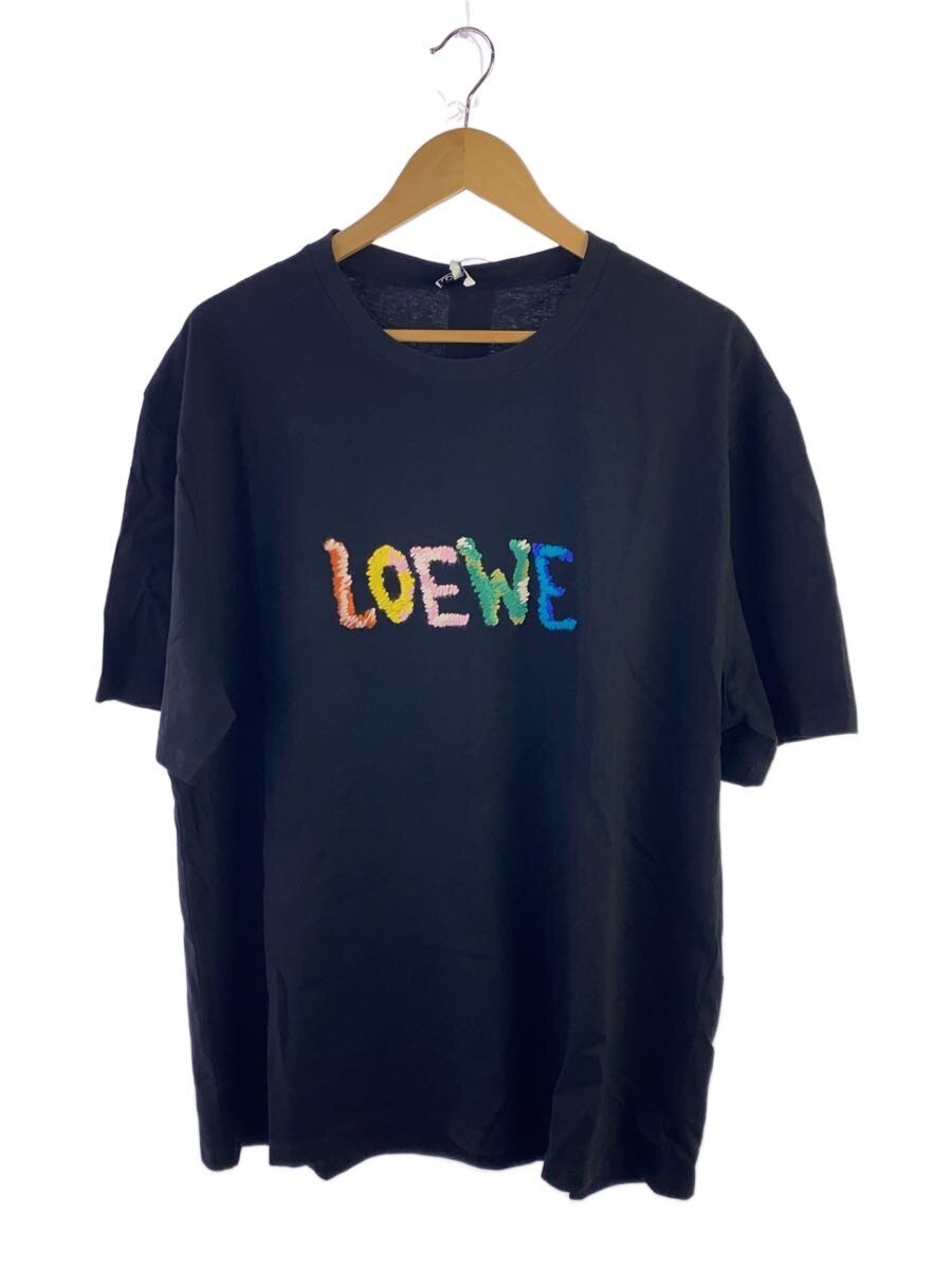 【中古】LOEWE◆刺しゅうロゴタイププルオーバー/XXL/綿織物/BLK/H526Y22XBF//【メンズウェア】