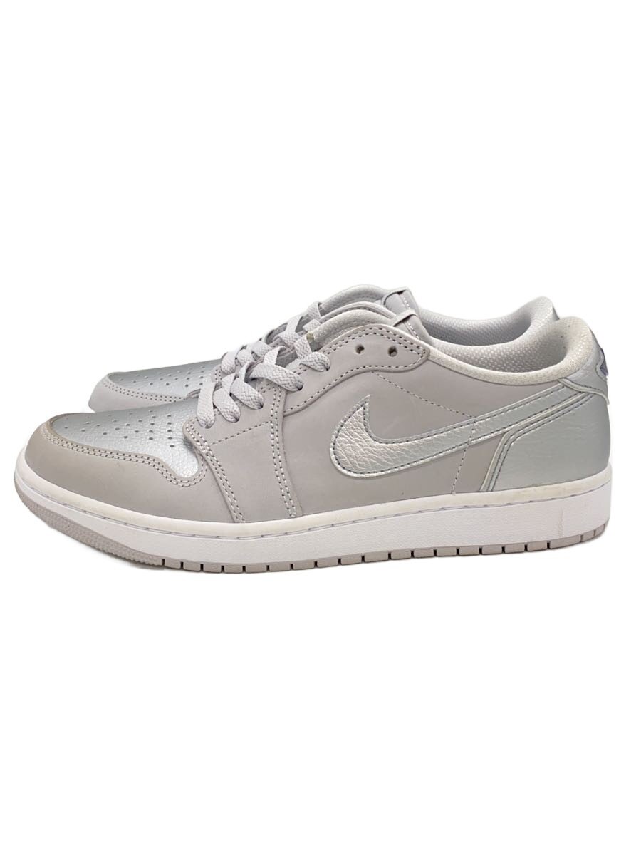 【中古】NIKE◆AIR JORDNA 1 LOW OG_エアジョーダン 1 置き目 OG/27糎/SLV【シューズ】
