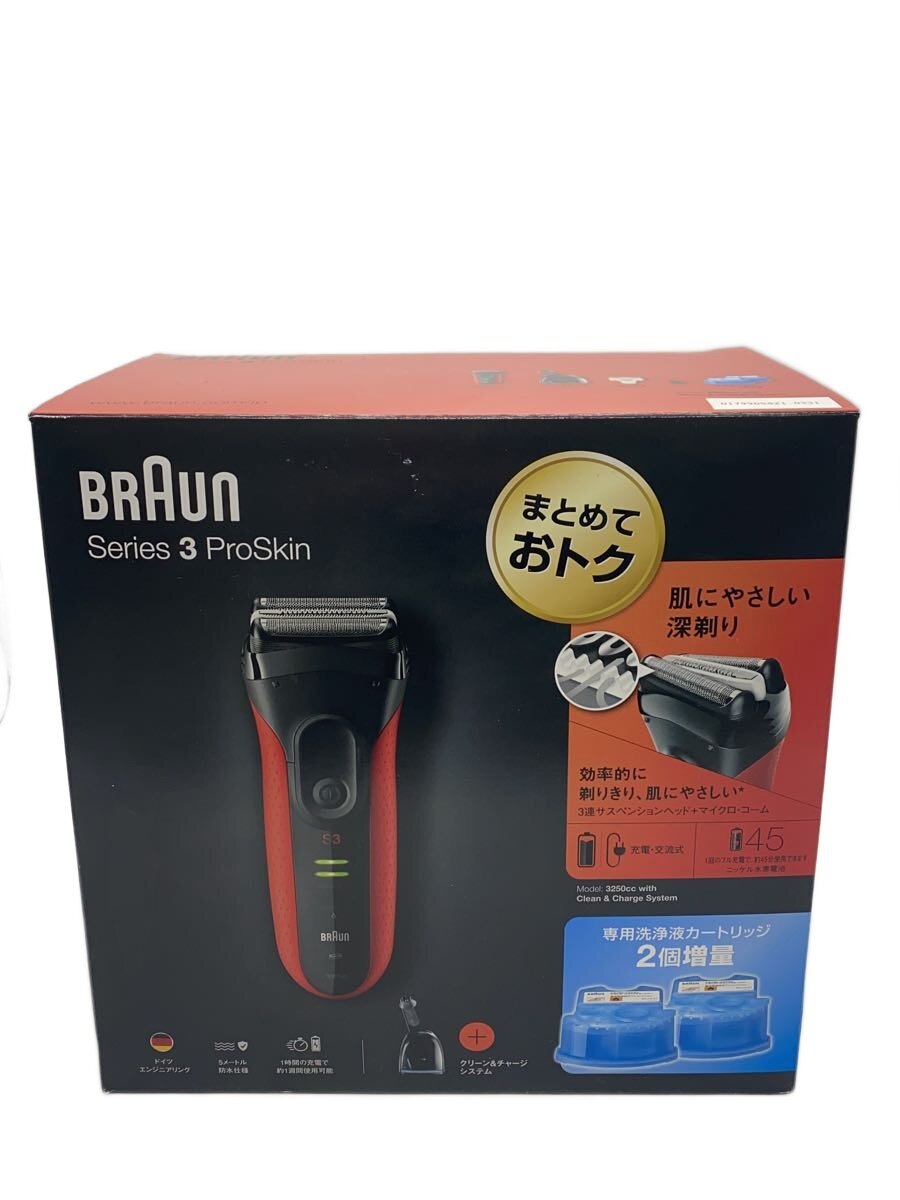 【中古】BRAUN◆成人男性用電気カミソリ 3250CC-R【家電・視覚性・オーディオ】