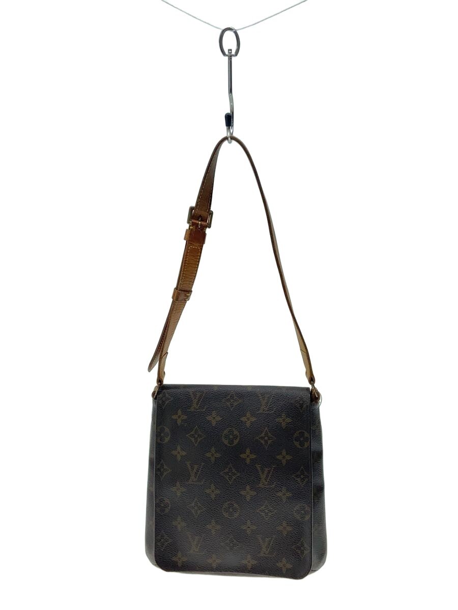 【中古】LOUIS VUITTON◆ミュゼット・サルサ_モノグラム・帆布_遊撃手肩部/なめし革/BRW/モノグラム【御徒面子】
