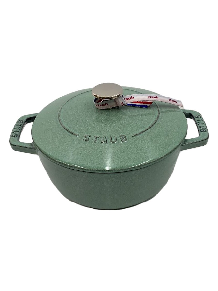 【中古】Staub◆鍋/容量:1.66L/サイズ:18cm/GRN【キッチン用品】