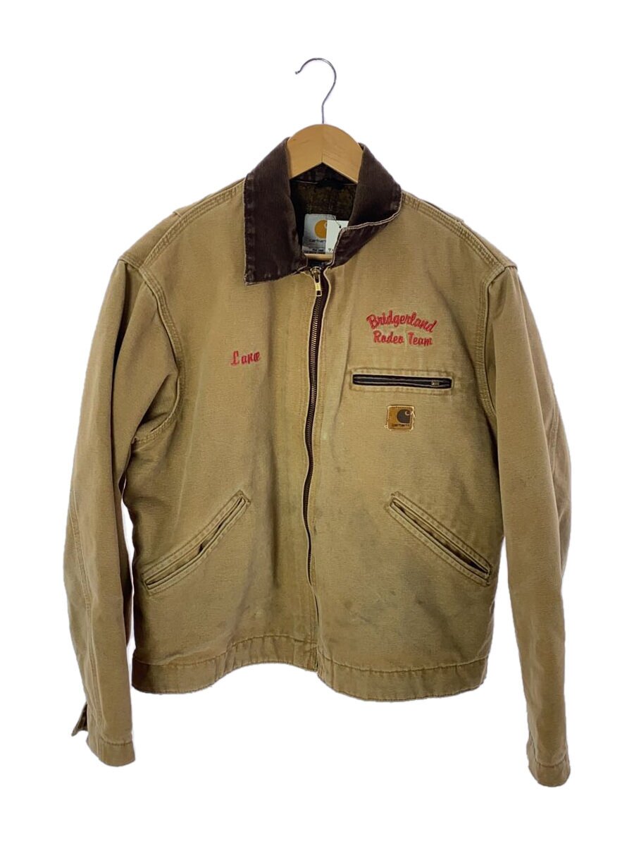 【中古】Carhartt◆90s/デトロトトジャケット/うしろ側刺しゅう/綿織物/BRW//【メンズウェア】
