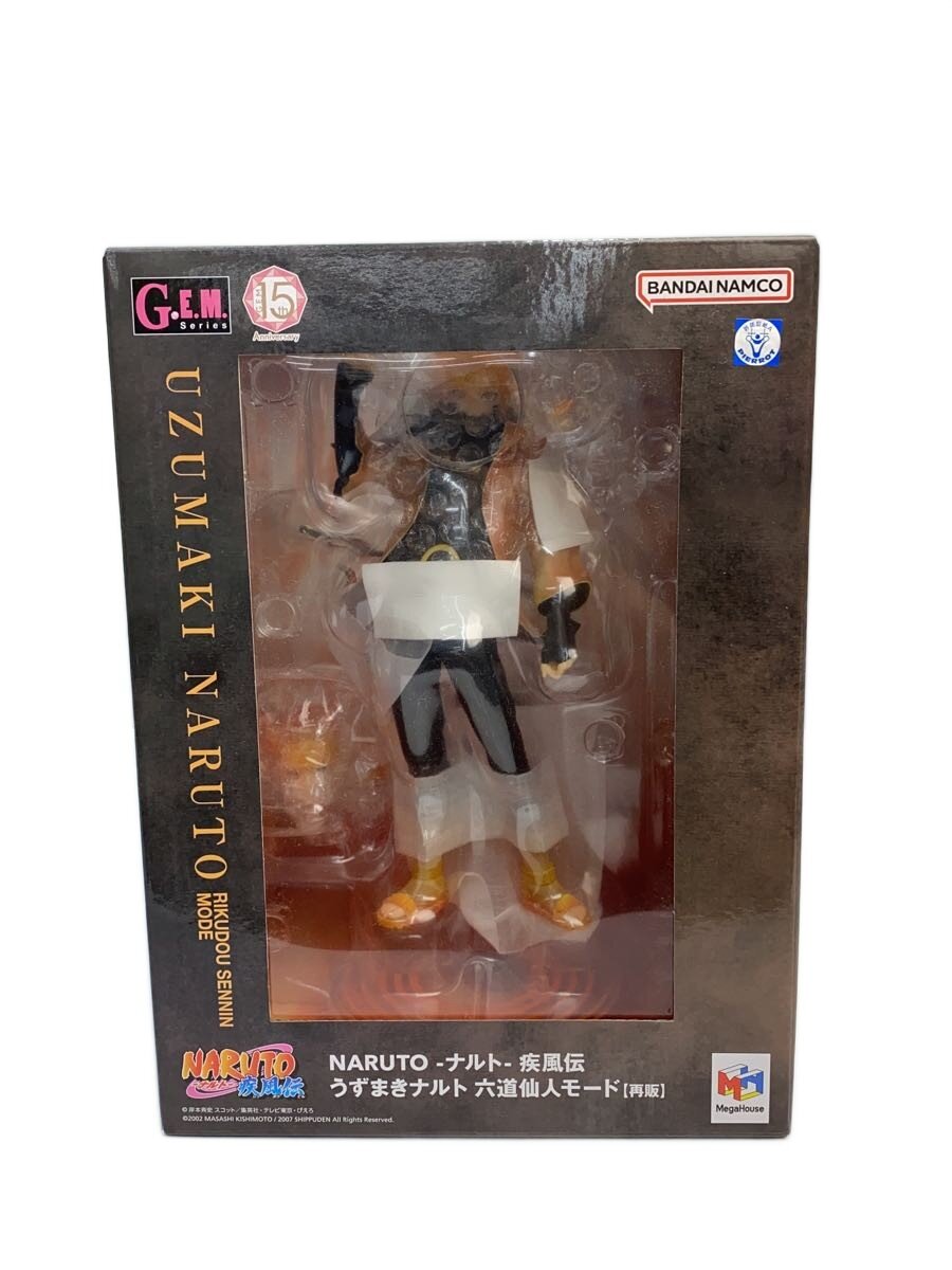【中古】Mega House◆フィギュア/コミック&アニメ/G.E.Mシリーズ/NARUTO/うずまきナルト 六道仙人モード//【ホビー】