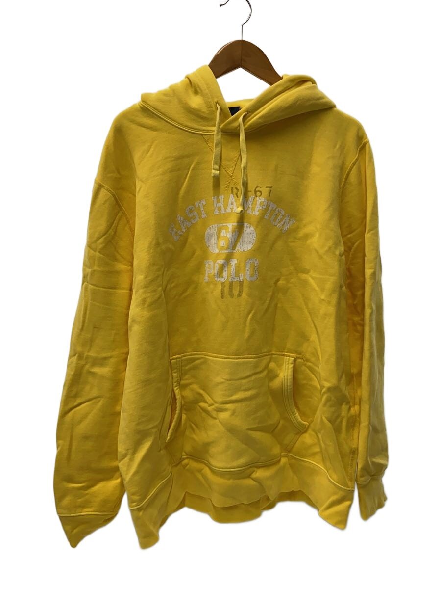 【中古】POLO RALPH LAUREN◆パーカー/XL/綿織物/YLW/est hampton【メンズウェア】