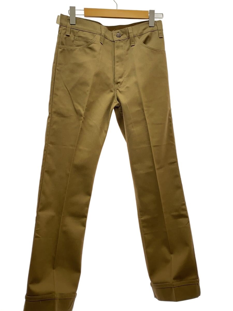 【中古】Levi’s◆70s/フラッシャー付/ピケ/517/黒金溜め桶/とっ始め裏520/42TALON/31/駱駝【メンズウェア】