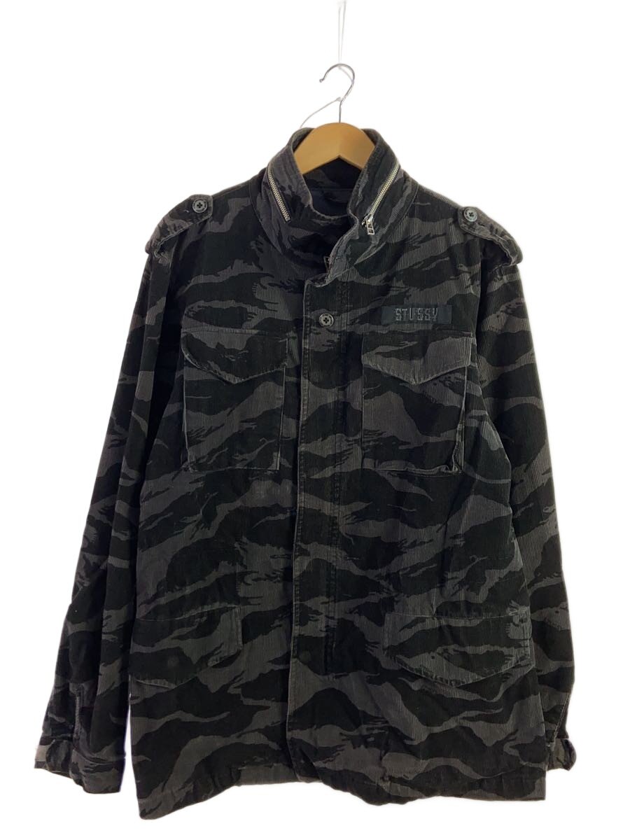【中古】STUSSY◆上衣/L/綿織物/BLK/家鴨フラ//【メンズウェア】