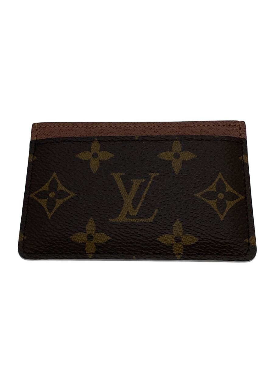 【中古】LOUIS VUITTON◆ポルト・カルト・サーンプル_モノグラム・キャンバス/レザー/BRW/総柄/メンズ【服飾雑貨他】|2nd STREET 店