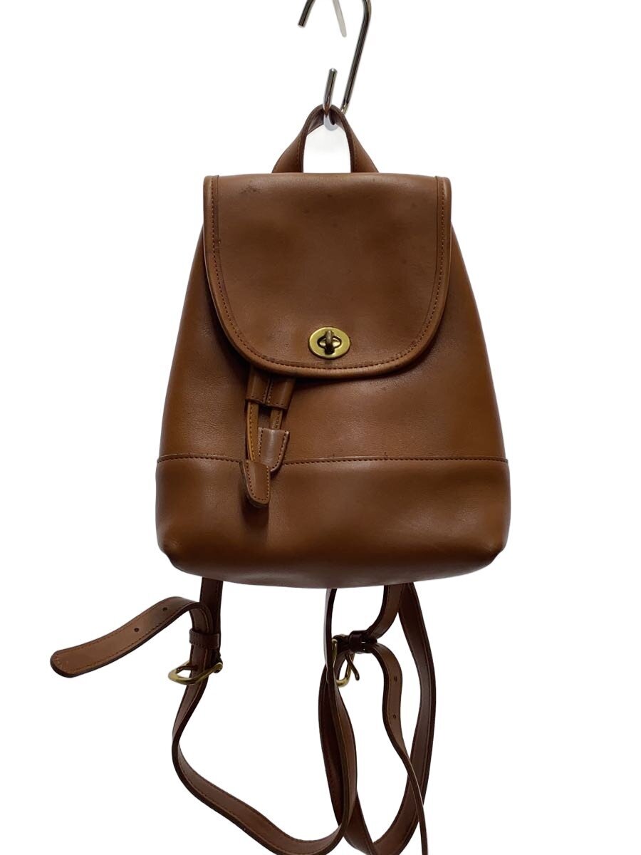 【中古】COACH◆背嚢/なめし革/CML/OLD COACH【御徒面子】